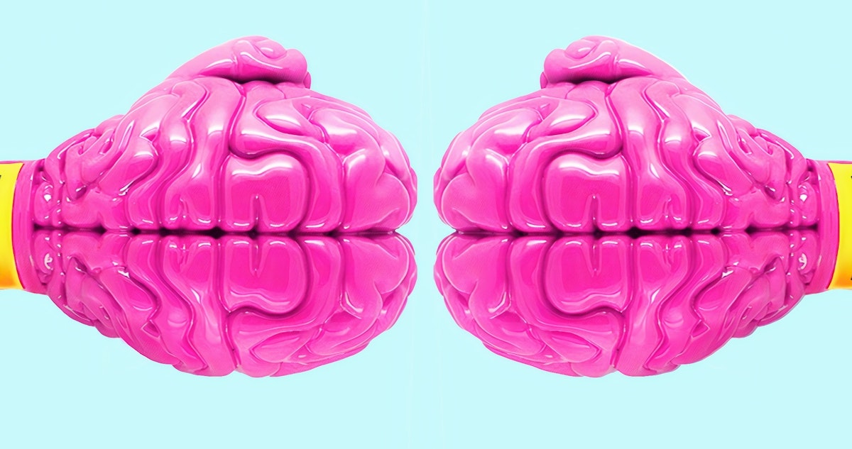 Image of boxing gloves shaped like brains