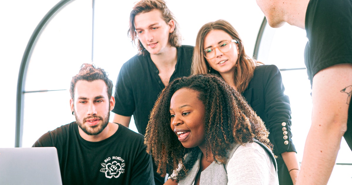 voice over agencies: image of a production team discussing voice over choices