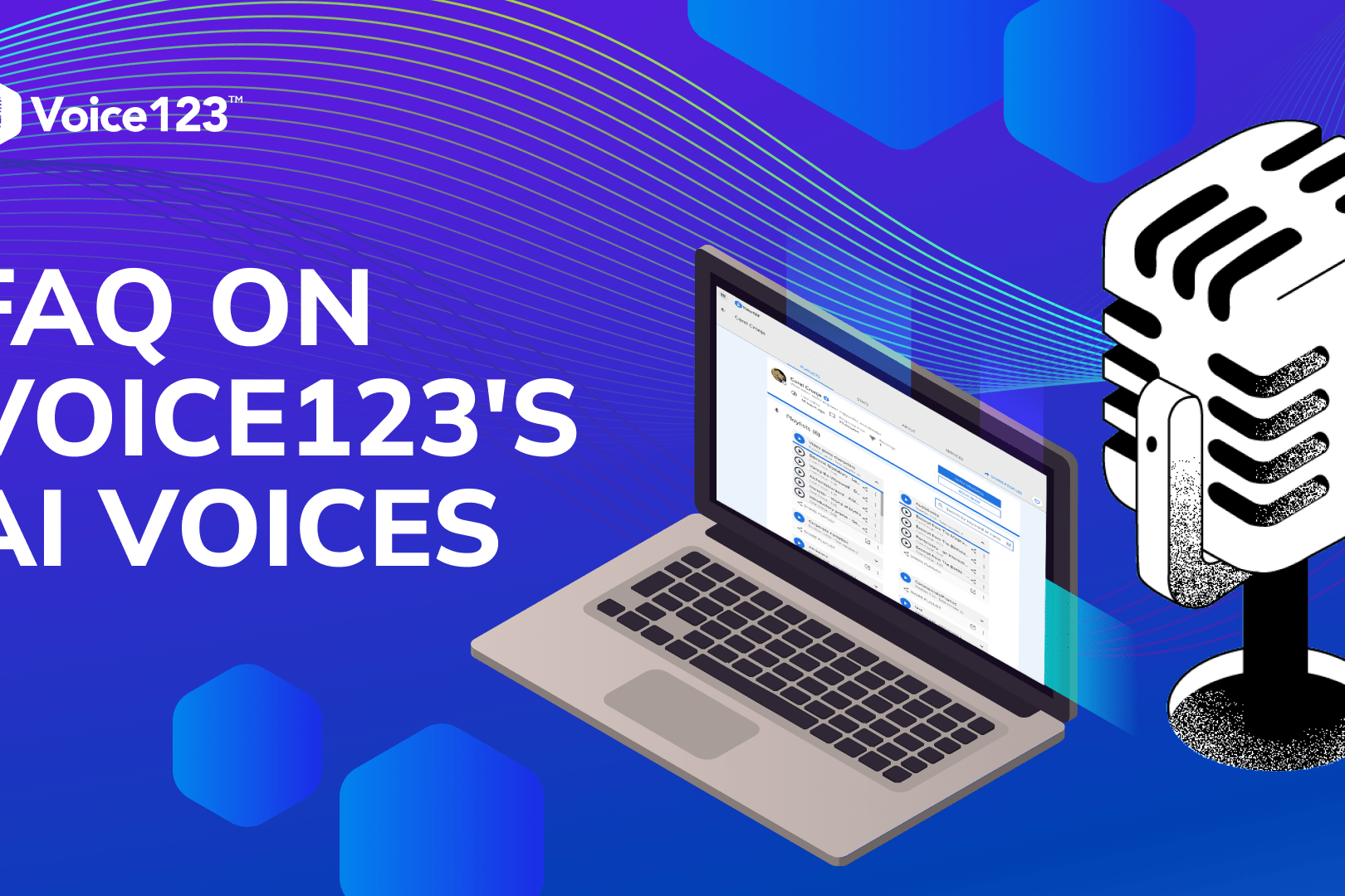 FAQ's on Voice123's AI voices